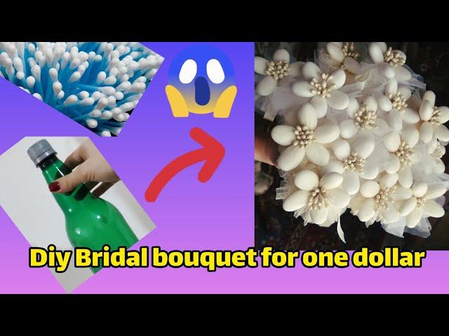 The amazing idea of ​​making wedding flowers for only $1‍️#bridal #diy #flowers #fun #design