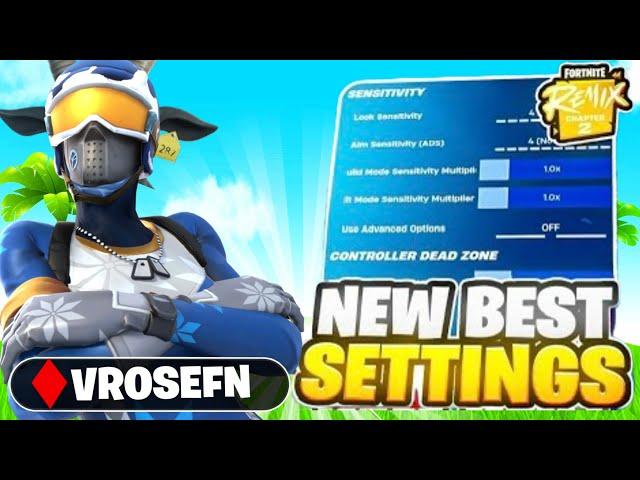 NEW BEST Controller Settings For Fortnite Chapter 2 REMIX! (PS4/PS5/XBOX/PC