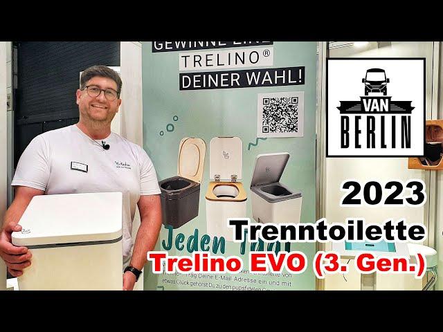 Messeneuheit Trenntoilette Trelino EVO für 299 € | Trockentrenntoilette in 3 Größen | Messe CSD 2023