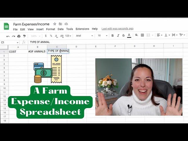 Creating A Farm Expenses+Income Spreadsheet