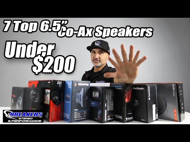 Top 6.5" Co-Ax Car Audio Speakers under $200.