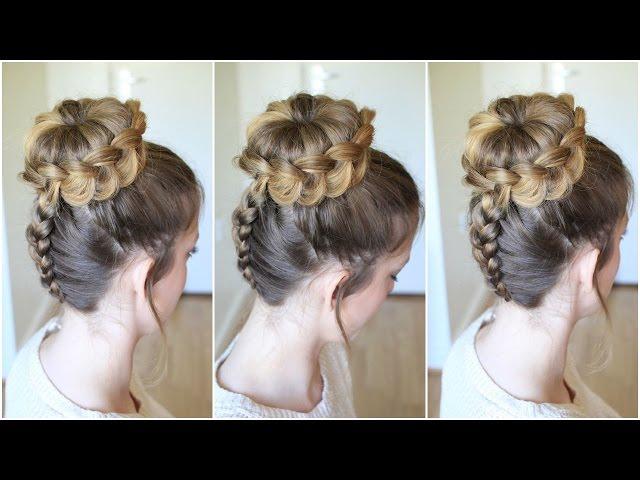 Upside down Braided Lace Bun | Braidsandstyles12