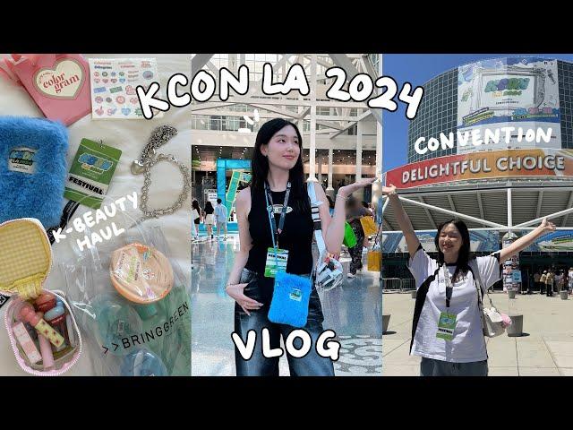 KCON LA 2024 VLOG: GRWM + outfits, convention experience, k-beauty, k-fashion & skincare haul