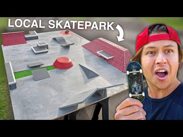 Re-making My Local Skatepark As A Fingerboard Park!