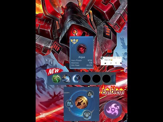 Argus Best build 2025 (EXP lane) | Argus MLBB #mobilelegends #mlbb   #argus