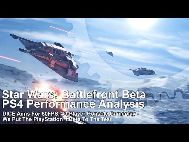 Star Wars Battlefront Beta PS4 Frame-Rate Test [Work In Progress]