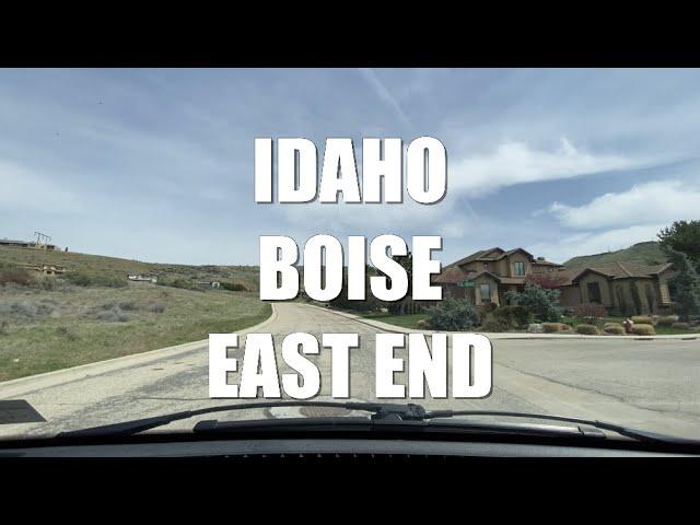 Driving Tour Idaho Boise East End Upscale Houses Located Hill Side Quiet Peaceful Community