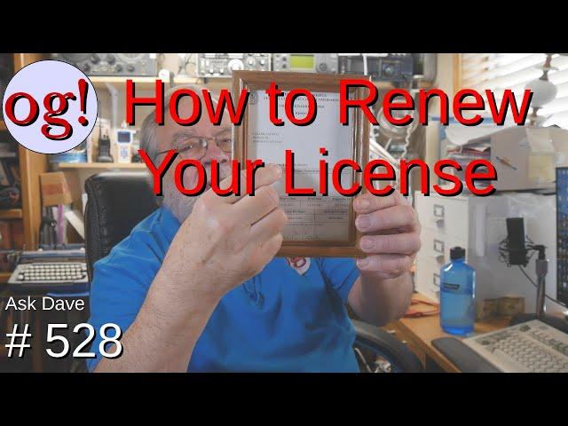 How to Renew Your License (#528)