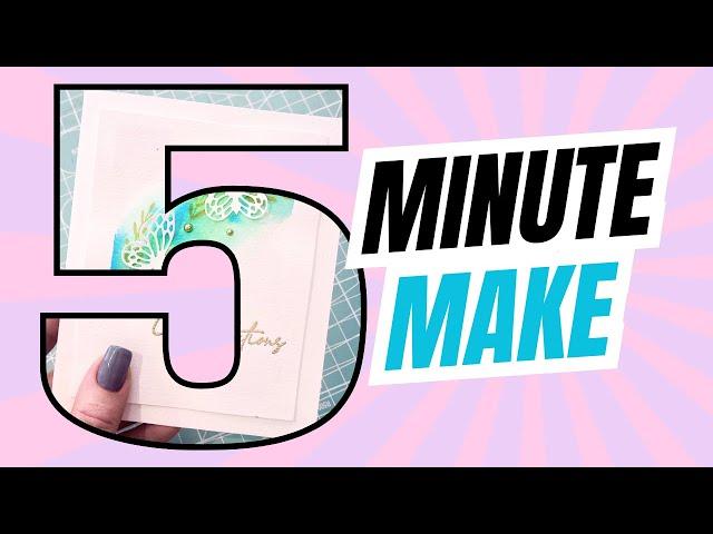 Simple Watercolour Card - 5 MINUTE MAKE
