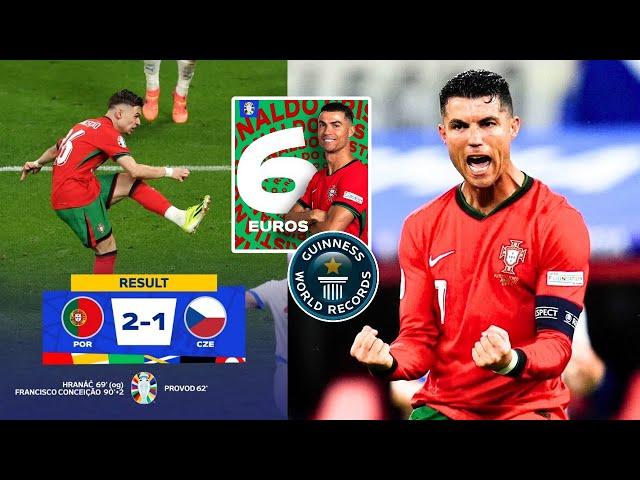  Remontada de PORTUGAL y Súper-Récord de CRISTIANO RONALDO en la Euro 2024 • Portugal 2-1 Czechia