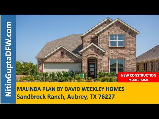 Sandbrock Ranch  Aubrey TX  Malinda Plan By  David Weekly Homes Video Tour