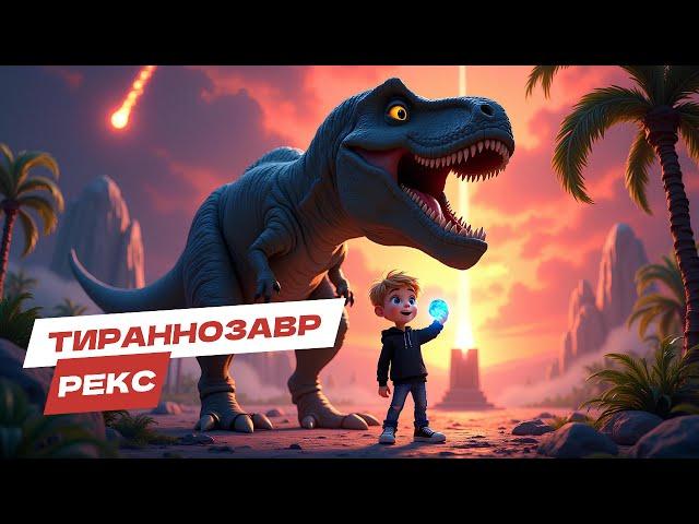 Тираннозавр Рекс в мире динозавров. Мультфильм про динозавров. 