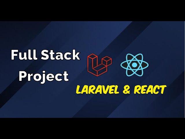 Laravel + React.js Full Stack CRUD and Authentication Project