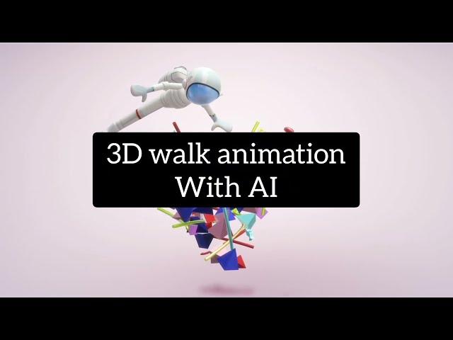 AI 3D animation generator for beginners. Simple and fast online software. 2D to 3D.