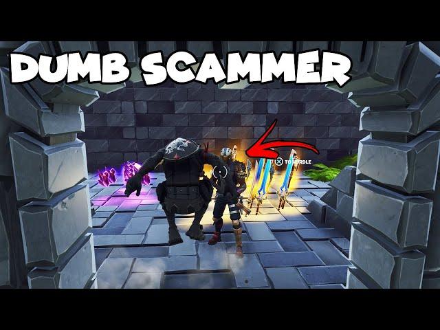 Dumb Scam Shop Owner Falls for NEW SCAM!  (Scammer Gets Scammed) Fortnite Save The World