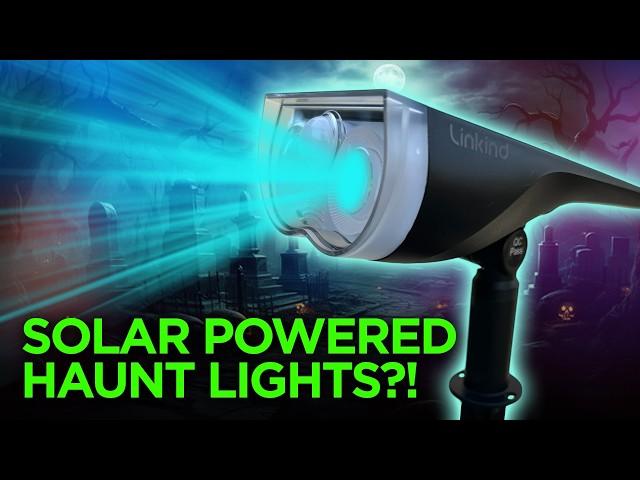 Solar Powered Lights for Halloween?!  - AiDot Linkind Smart Solar Spotlight