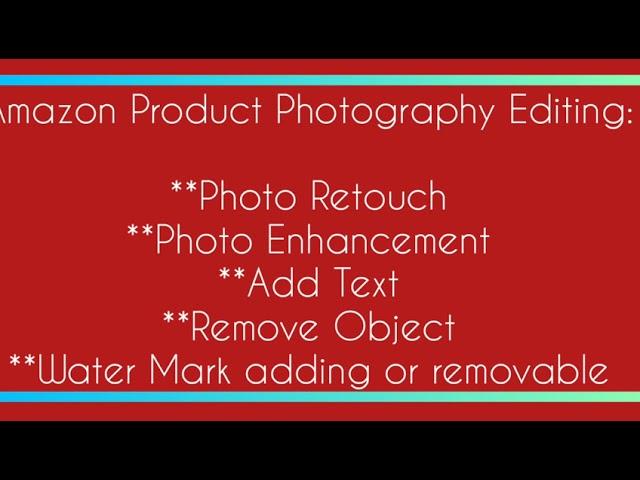 Fiverr Amazon Product Background Removal Gig