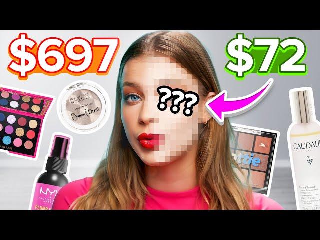 $1 vs $1000 Makeup Routine! *shocking*