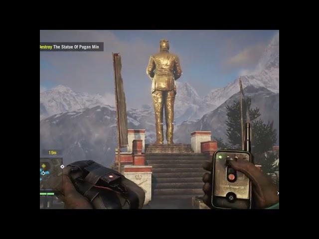 Destroying Pagan's Gold Statue - Far Cry 4