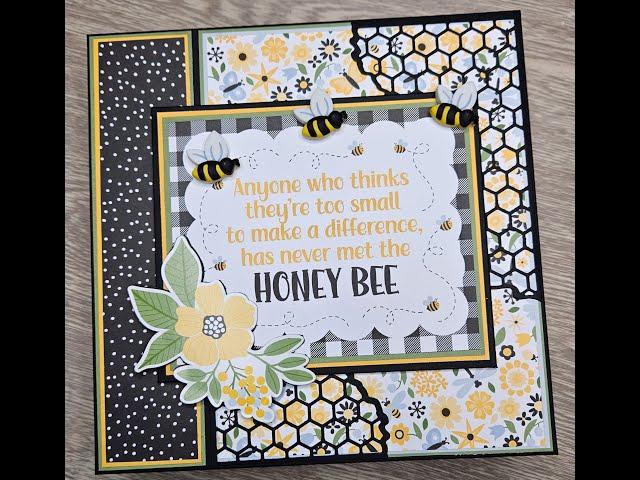 Country Craft Creations DT project - Echo Park Bee Happy interactive album tutorial