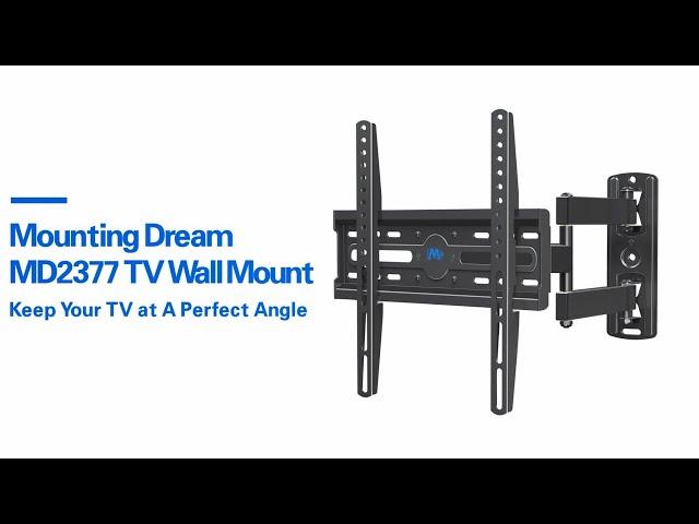 Installation of full motion TV wall mount (MD2377)