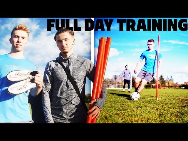 LOCKDOWN TRAINING - A Day In The Life Of A Footballer ft. Connor Parsons (Football & Gym Session)