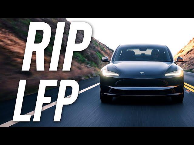 Tesla Ends Production of LFP Model 3 