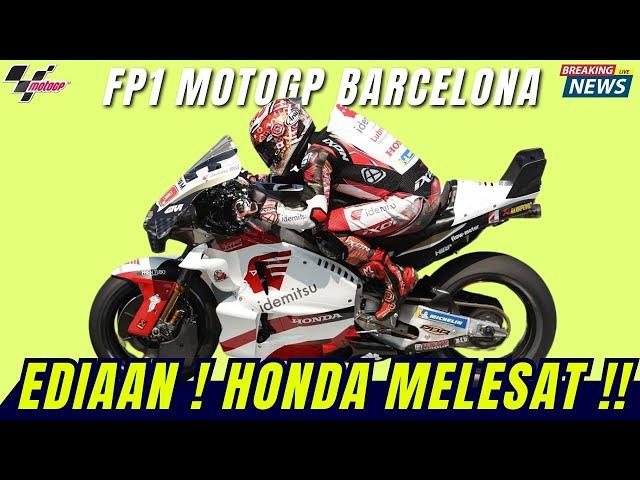 LATIHAN PAMUNGKAS HONDA RAJAI BARCELONA  PECCO KECELAKAAN, HARAPAN JUARA MAKIN SURAM 