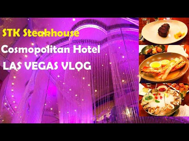  STK Steakhouse, COSMOPOLITAN Hotel, LAS VEGAS Vlog  HIGH-END steakhouse in LAS VEGAS Strip 