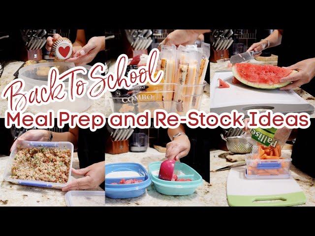 Back To School Weekly Meal Prep With Me | Kitchen Re-Stock and Easy Snack & Meal Ideas