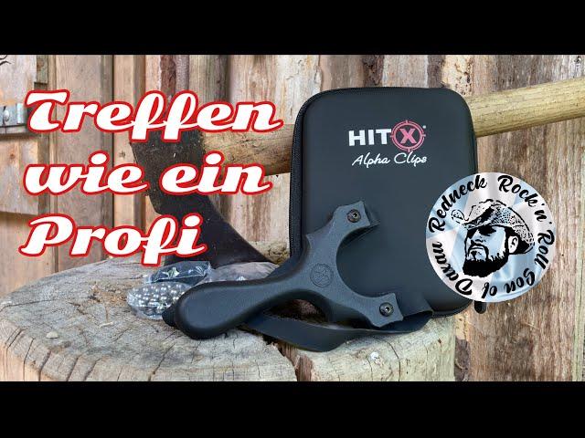 Sofort Treffen! Test Neue Schleuder von HITX Alpha Clips, richtig zielen mit der Slingshot / Zwille