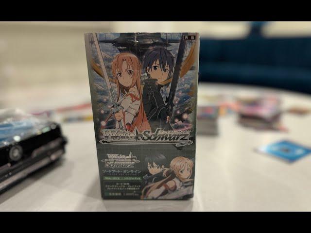 Sword Art Online Japanese Weiss Schwarz Trial Deck Display Opening at Collect-A-Con Orlando 2024