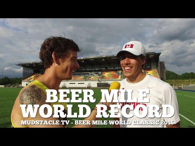 Mudstacle TV | NEW Beer Mile World Record - Mudstacle TV At The World Classic 2016