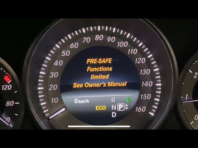 Mercedes class Pre-Safe Functions Limited Prevention Collision FIXED!!