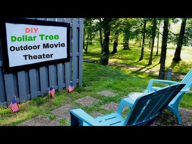 Dollar Tree DIY Outdoor Movie Theater | Projection Screen