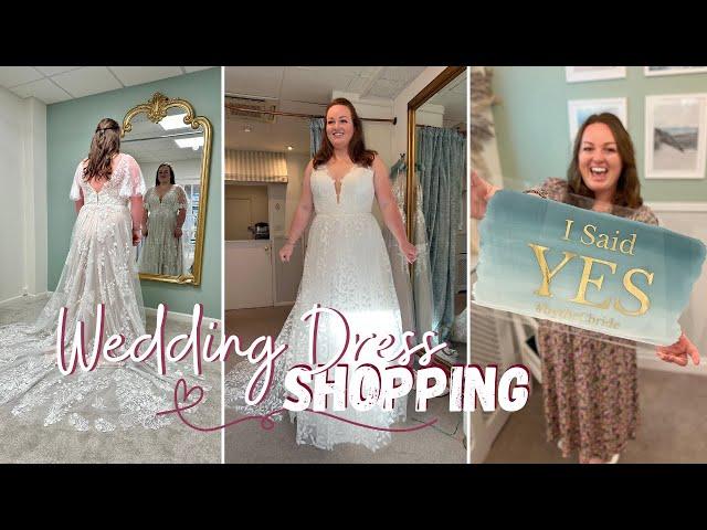 MY WEDDING DRESS ‍️ shopping experience, dresses try-on & journey to becoming a Bride  Madi Lane