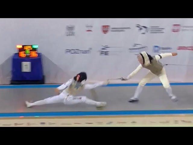 This move is worth more than 1 point!! ~Fencing amazing hit | Japan(Azuma Sera) vs USA(Kiefer Lee)