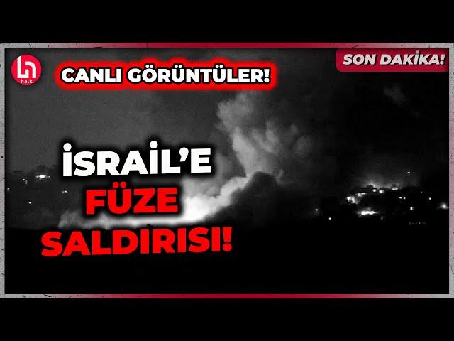 SON DAKİKA! İsrail böyle bombalandı! İşte o görüntüler!