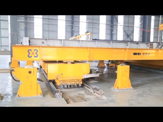 precast concrete elements machine working video