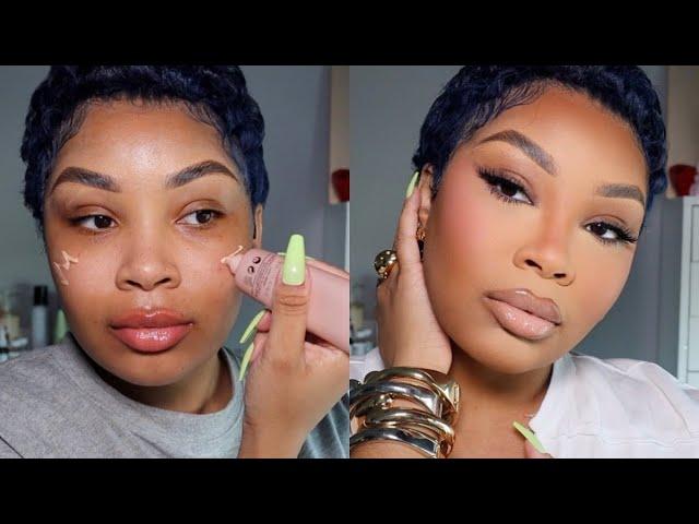 *DETAILED* Soft Summer Makeup for Black Girls | AALIYAHJAY