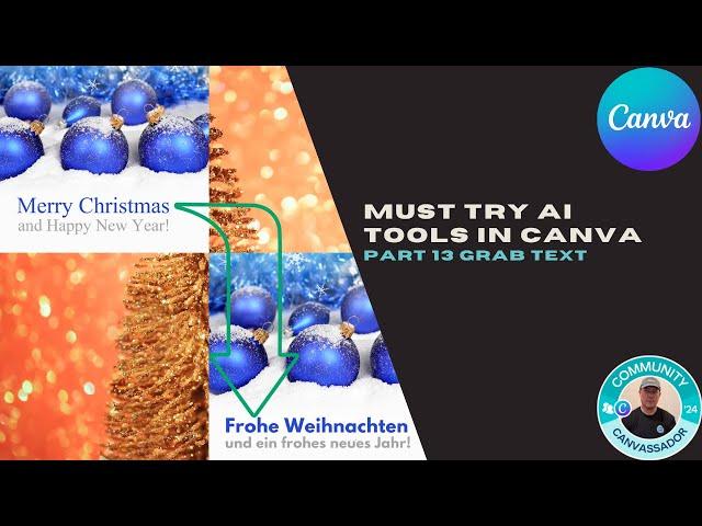 Must Try AI Tools in Canva Part 13 Grab Text