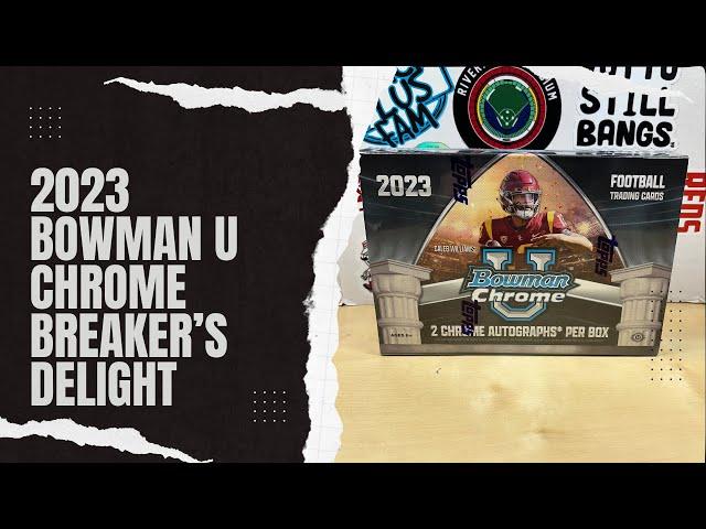 2023 Bowman University Chrome Football Breaker's Delight Hobby Box Opening - Big Kahuna!!!