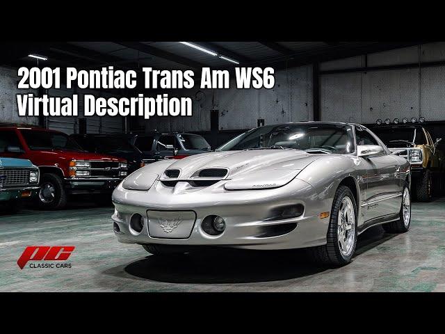 2001 Pontiac Trans Am WS6 Virtual Description-5.7L-6 Speed-51K Miles