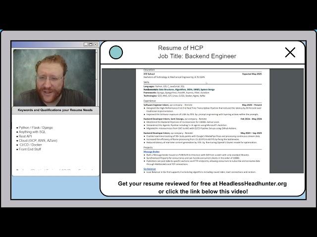 Corporate Recruiter Reviews a Python Engineer Resume (HCP)