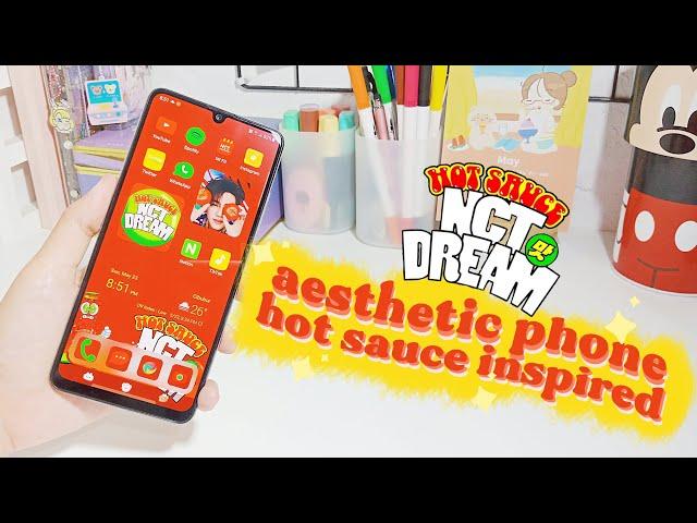 how to have an aesthetic android | NCT Dream's Hot Sauce inspired theme  Samsung A32