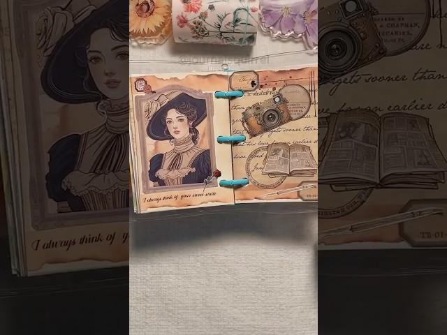 Journal With Me ASMR |Vintage Style |#asmr #journal #scrapbooking