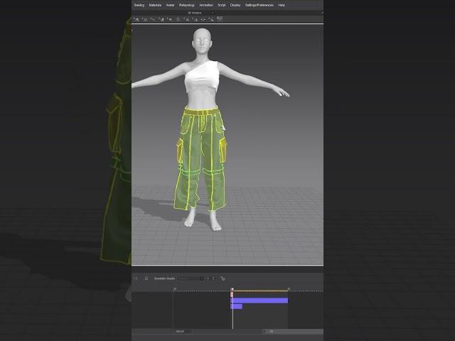 Quick digital fashion practice in Marvelous Designer  #3d #digitalfashion #c4d #marvelousdesigner