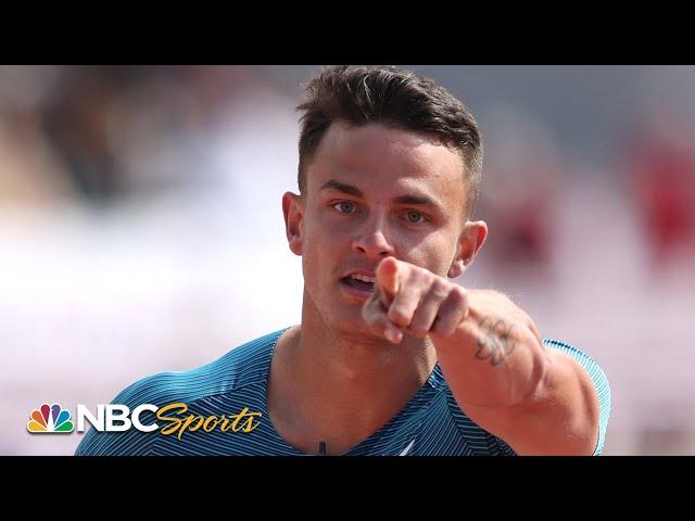 NFL-bound Devon Allen upsets Grant Holloway with 3rd fastest time in history - NYC 110m hurdles