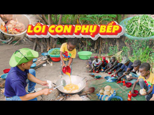 Lôi Con Đảm Đang "Phụ Bếp" Làm Món "Gà Sốt Bánh Mì" || Team Huyền Thoại.