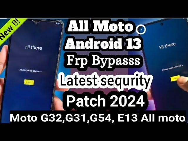 NEW UPDATE : Motorola FRP Bypass Android 13 Without Computer [ Moto G32,G31,G54 ] 100% Worked 2024